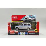 Машина металл UAZ patriot ПОЛИЦИЯ 10,5 см, инерц, серебристый, кор. Технопарк