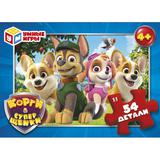 Корги & Суперщенки. Пазлы в коробке 54 детали. 90х65х25 мм. Умные игры в уп.32шт