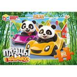 Панды в машинках. Пазлы в коробке 80 деталей. 130х90х25 мм. Умные игры в уп.16шт