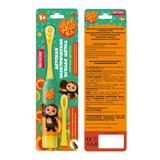 Детская электрическая зубная щетка Чебурашка желтая MASTER DENT