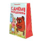 Пакет подарочный глянцевый СОЮЗМУЛЬТФИЛЬМ l, Винни Пух,140 гр/м2 ЧУДО ПРАЗДНИК 