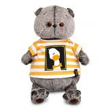 Кот Басик в футболке "Гусик" 30 см