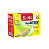 SANITA Таблетки для посудомоечных машин, 30 штук