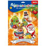 Новый год 3Д аппликация. Новогодние игрушки своими руками