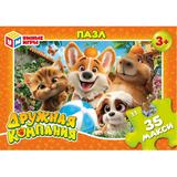 Дружная компания. Макси-пазлы в коробке. Пазл 35 деталей. 180х127х35 мм. Умные игры