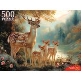 Пазлы 500 Олени у озера