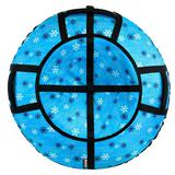 Тюбинг Hubster Люкс Pro S Снежинки бирюзовые 120 см