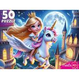 Пазлы 50 Полёт на единороге