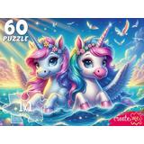 Пазлы 60 Волшебные единороги