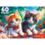 Пазлы 60 Котята с бантиками