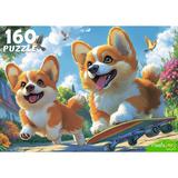 Пазлы 160 Веселые щенки корги