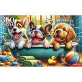 Пазлы 360 Щенки в ванной