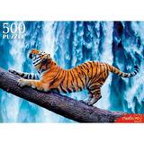 Пазлы 500 Тигр у водопада