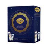 AURA Подарочный набор Магическое наслаждение: Гель для душа Молочный смузи 250 мл + Крем для рук Аква комплекс х2 Увлажнение 75 мл