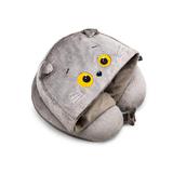 BUDI BASA Кот Басик подушка на шею с капюшоном 32см