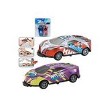 Набор машин 2шт., металлические, инерционные, при столкновении подпрыгивают, пакет, в ассортименте