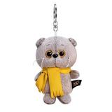 Мягкая игрушка BUDI BASA Брелок Басик в шарфике 12 см