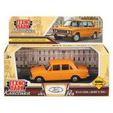 Машина металл LADA lada 2106 длина 10,5 см, инерц, оранжевый, кор. Технопарк 