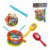 Abtoys Набор музыкальный Весёлый оркестр (барабан желто-оранжевый)