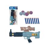 Ружьё механическое, в комплекте мягкие шарики 6шт., диаметр 3,2см, мягкие пули 8шт., предмет 1шт., пакет