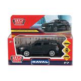 Машина металл haval f7 длина 12 см, инерц, двери, багаж, темно-серый, Технопарк 