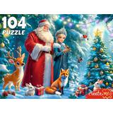 Пазлы 104 Сказка у новогодней ёлки