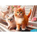Пазлы 160 Котята на рояле