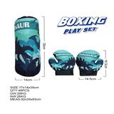 Набор для бокса "Дино-воин": груша боксёрская 14х39 см, перчатки 2 шт. 14,5х18,5