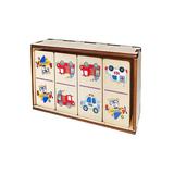 Домино деревянное Десятое королевство Транспорт 28 фишек 60х27мм