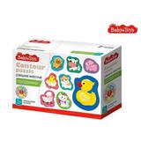 Пазлы контурные Baby Toys Половинки Дикие животные