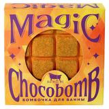Bath Time Бомбочка для ванны Magic ChocoBomb оранжевая с блестками 150г