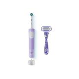 Oral-B ПН З/щётка эл. Vitality Pro Lilac Mist ( D103.423.3H), лиловая + Бритва GILLETTE Venus Deluxe Swirl