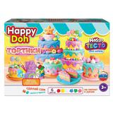 Набор для лепки с формочками тортик, 24 см HAPPY DOH