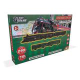 Железная дорога на бат. красная стрела свет, длина 290см, кор.47*29*6см ТЕХНОДРАЙВ