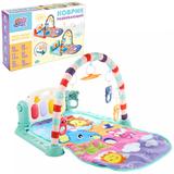 Развивающий коврик детский "Слоненок", светзвук, 1 дуга, 5 игр,  76*56*43см