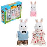 Набор кукол "Семья зайчиков", 19х4,5х15 см, кор