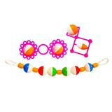 Набор игрушек Аэлита №3 3 штуки (Подвеска для коляски Подвеска для коляски 1 шт. Погремушка Созвездие 1 шт. Погремушка Снежинки 1 шт)