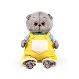 BUDI BASA Кот Басик BABY в комбинезоне на лямках 20см