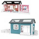 Игровой набор ABtoys Модульный домик (собери сам), 3 секции. Мини-кукла в гардеробной комнате, в наборе с аксессуарами, голубой