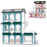 Игровой набор ABtoys Модульный домик (собери сам), 8 секций. Мини-куколки с питомцами и их домиками, в кондитерской, в гардеробной, в наборе с аксессу