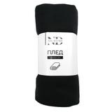 ND Home Плед флисовый "Бахрома, неро", 100% полиэстер, 130*150 см