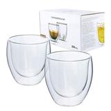 ND Play Термобокалы с двойными стенками, 250 мл, набор из 2 шт., стекло