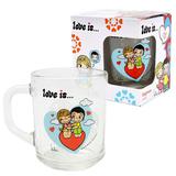 ND Play LOVE IS… Кружка Модерн, стекло, 230 мл, 10*8*10 см, в подарочной коробке