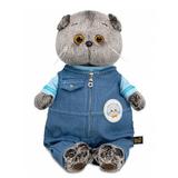 BUDI BASA Кот Басик в комбинезоне "Деним" 22 см