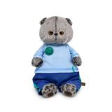 BUDI BASA Кот Басик в лонгсливе сосмайликом 19см