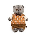 BUDI BASA Кот Басик в трикотажном жилете 19см