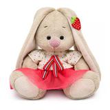 BUDI BASA Зайка Ми в блузке и с земляничкой на ушке (малыш) 15см