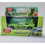 Машина металл майнкрафт СЕДАН, 10 см, инерция, кор Технопарк