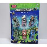 Машина металл майнкрафт набор 6 машин, 7 см, блистер -