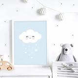 Интерьерный дизайнерский постер "Мечтательное облачко" (размер А3)